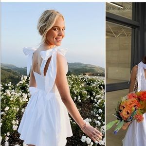 White Show Me Your Mumu Claire Mini Dress